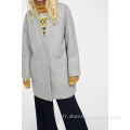 Manteau en fausse laine pour dames de la mode d&#39;hiver 2020 OEM